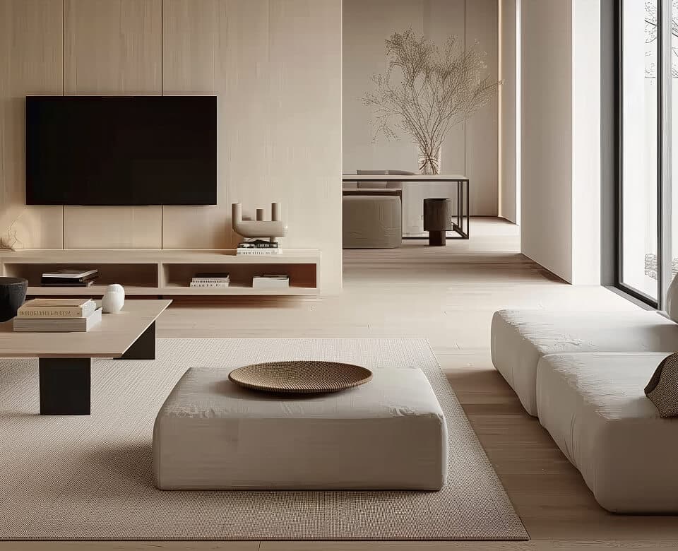 Calm, light-filled living room